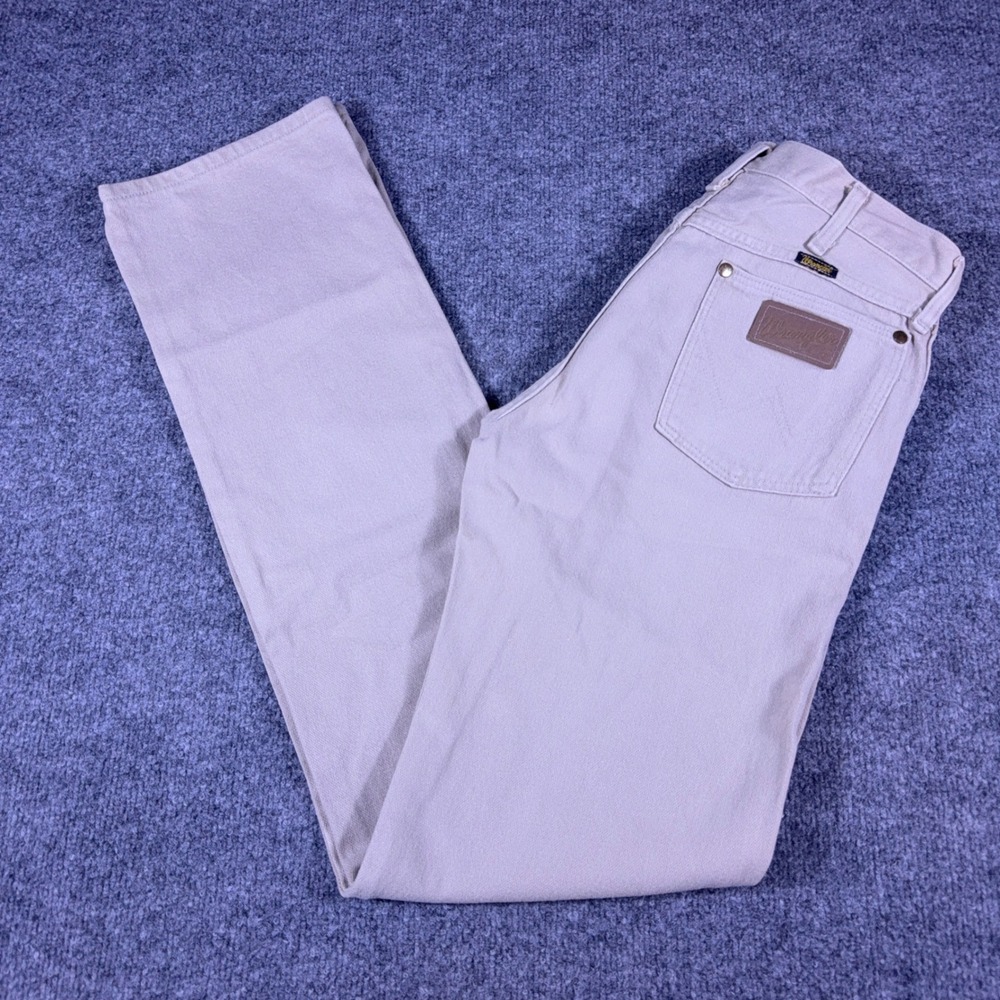 Vintage Wrangler Cowboy Cut 13MWZTN Tan Jeans Made in USA 29x36 Mens Denim